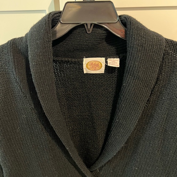 Vintage cardigan black sweater - Picture 2 of 4